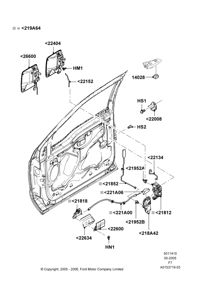 Схема Замки передних дверей, Less Door Entry Remote Control Unit, Super Cab; 16.05.2005–12.02.2010