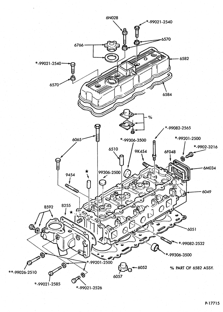 Схема 4 CYL. 2.2L (134 C.I.D.) DIESEL-Valves and related parts