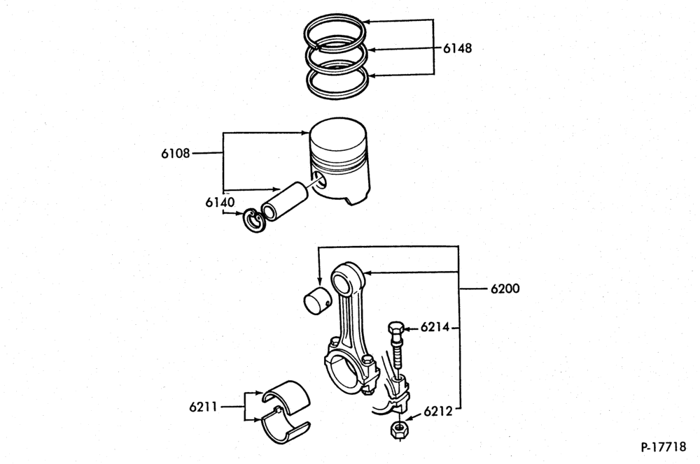 Схема 4 CYL. 2.2L (134 C.I.D.) DIESEL-Piston and connecting rod
