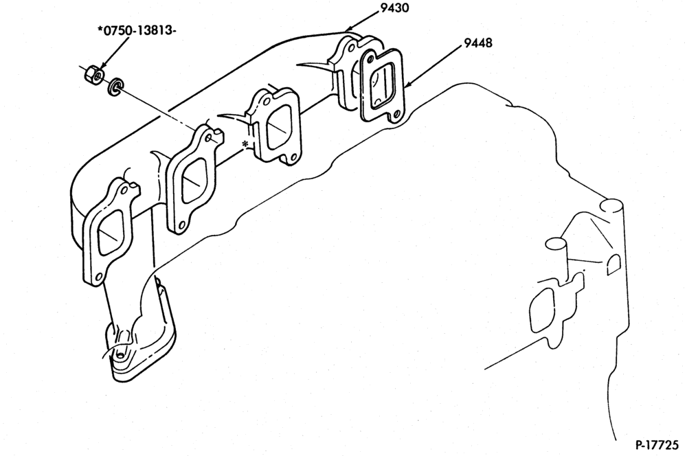 Схема 4 CYL. 2.2L (134 C.I.D.)-DIESEL-MANIFOLD AND RELATED PARTS-exhaust