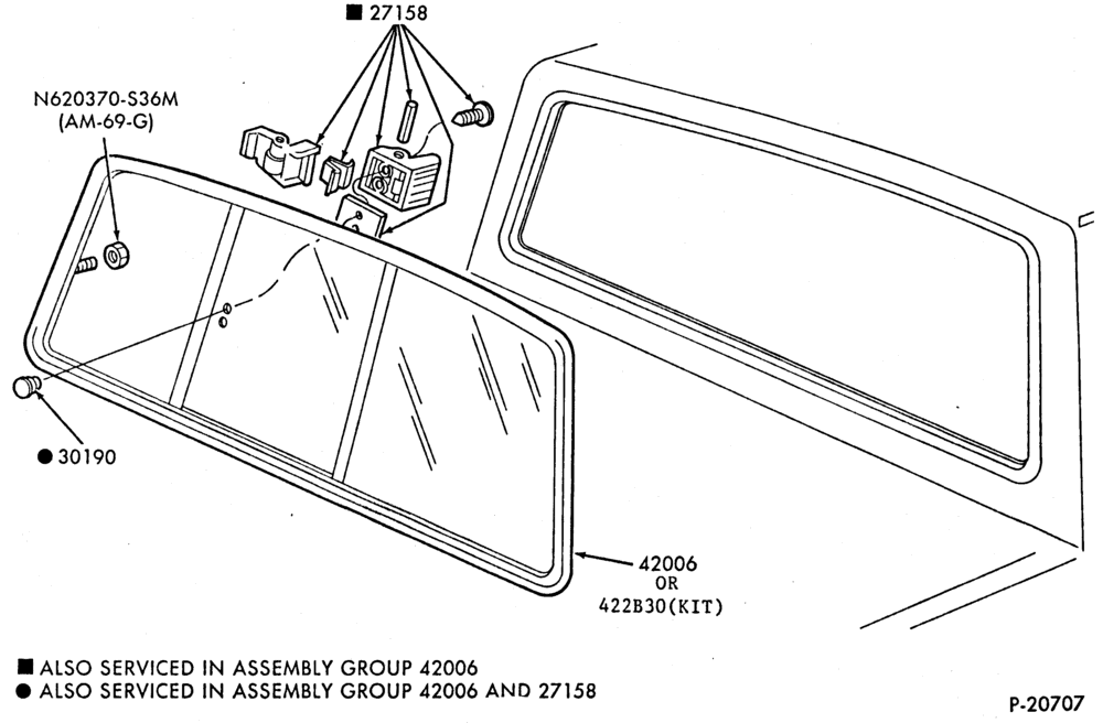 Схема LIFT/TAILGATE, BACK-OF-CAB, BACK WINDOW-Back window parts - Super Cab - Sliding-R