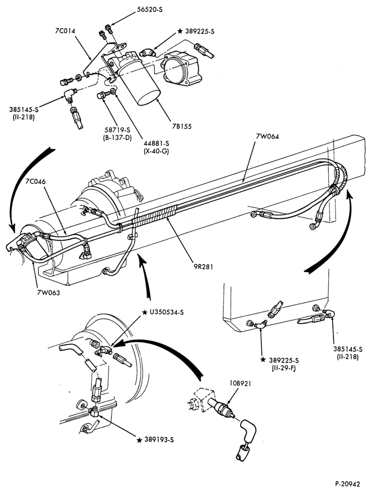 Схема OIL COOLER LINES-(1988/)- w/MT 643 and 653-CF-CFT800