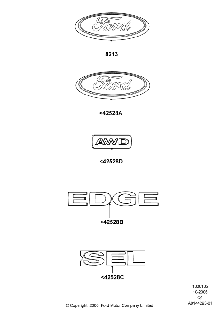 Схема Шильдики, Ford Series; 06.11.2006–17.09.2007