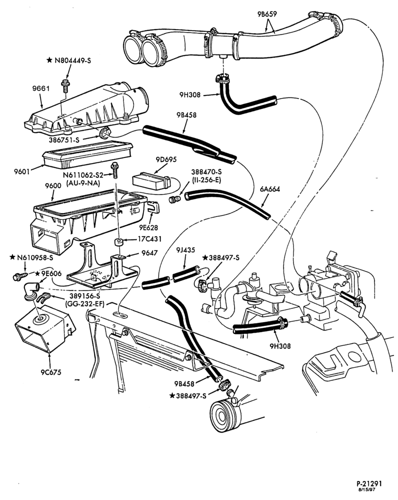 Схема 8 CYL. 7.5L (460 C.I.D.)-GAS-F53-Stripped Chassis
