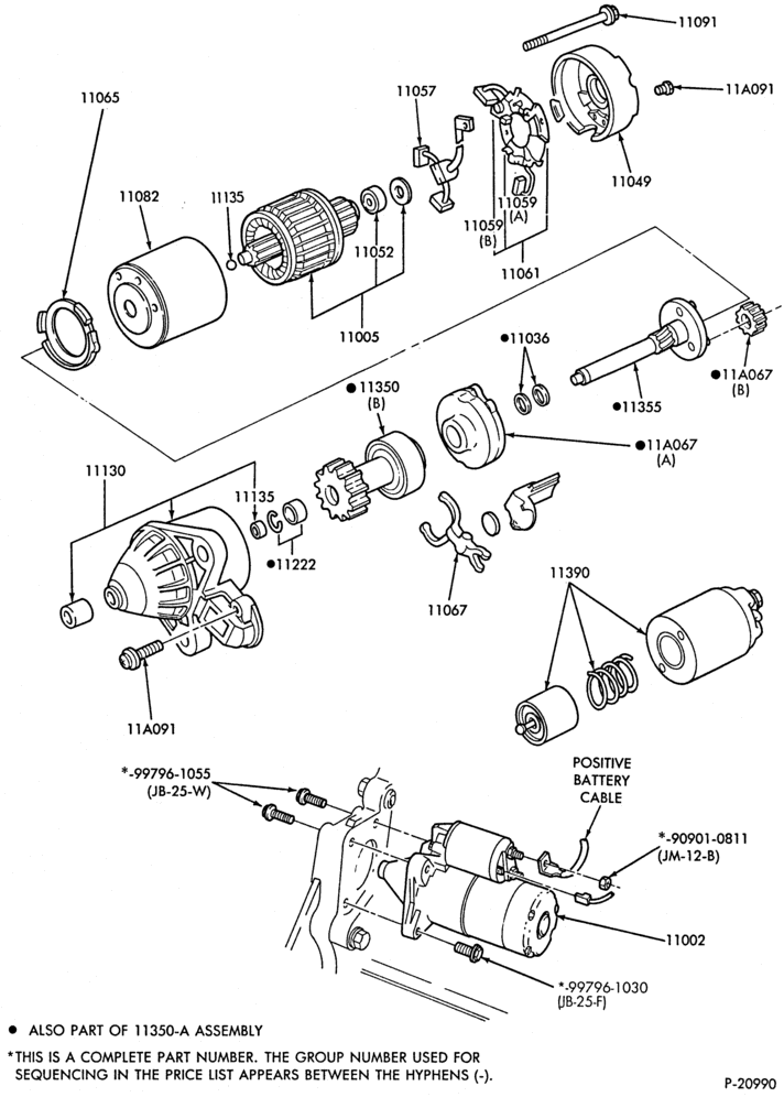 Схема Стартер, IGNITION AND HEADLAMP SWITCHES-Starter and drive assy.