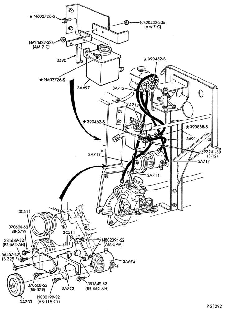 Схема STEERING-(1989) - 8 cyl. 446 (7.3L) diesel-F59-Stripped Chassis