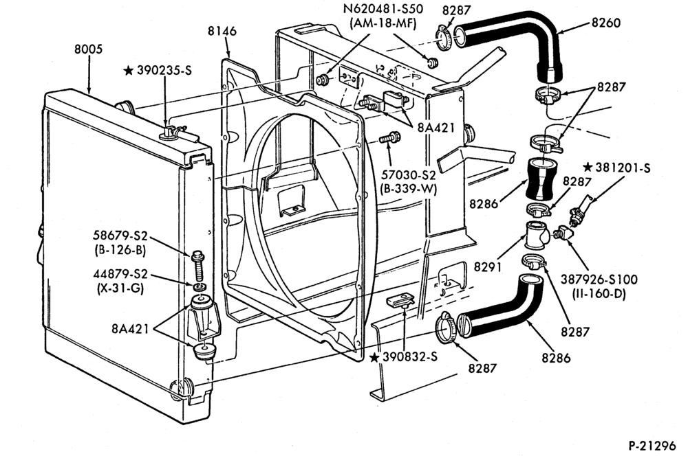Схема COOLING SYSTEMS-COOLING SYSTEMS- 8 cyl. 446 (7.3L) diesel-F59-Stripped Chassis