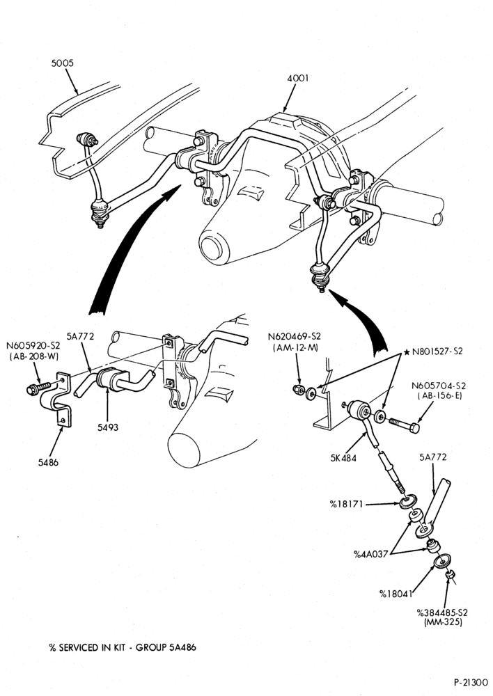Схема REAR SUSPENSION-REAR SUSPENSION- stabilizer bar-F53/59-Stripped Chassis