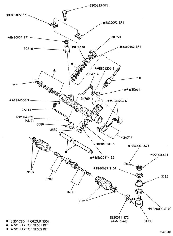 Схема STEERING-Steering linkage