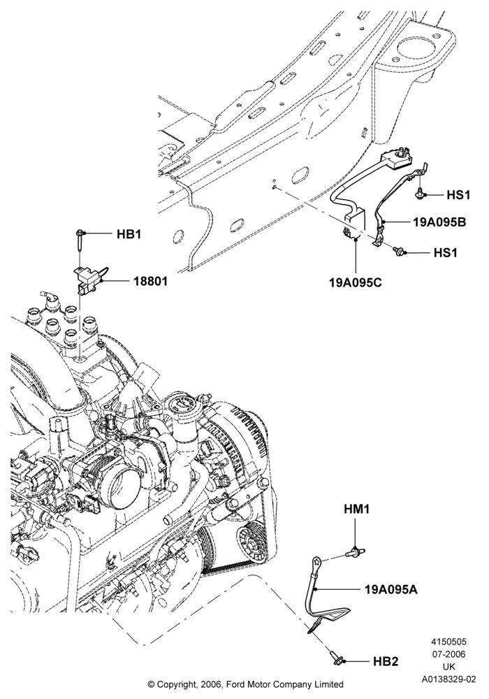 Схема Помехоподавление, 4.0L V6 12V SOHC EFI; 30.01.2006–29.10.2010