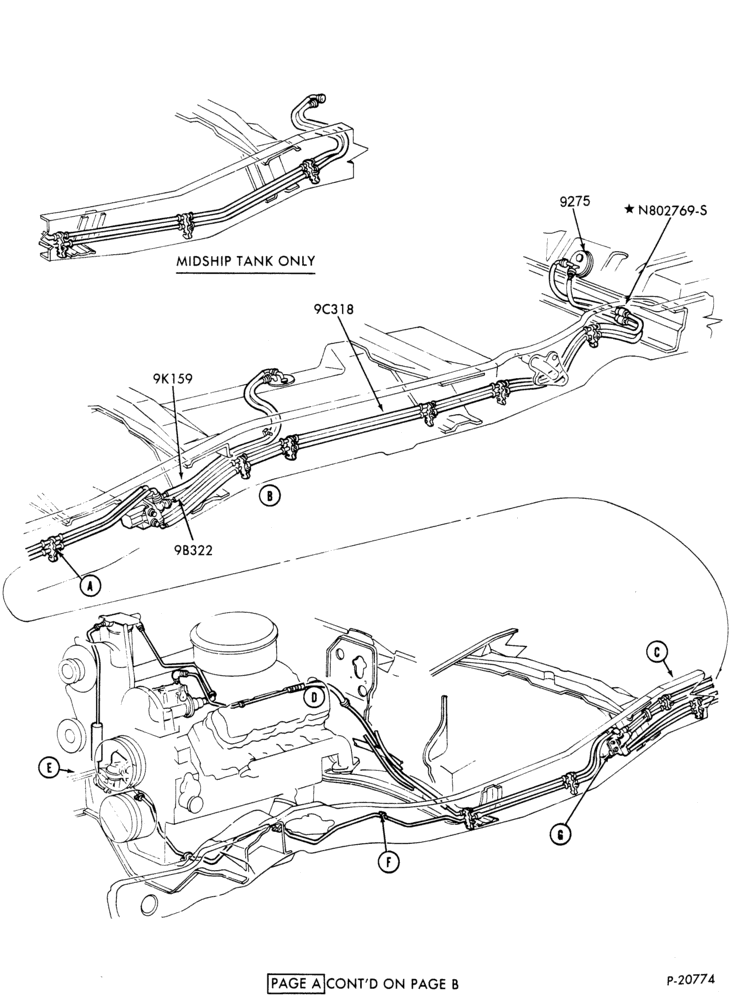 Схема 8 CYL. 7.3L (446 C.I.D.)-DIESEL-F250/350, F(Super Duty)-lines-Page-A