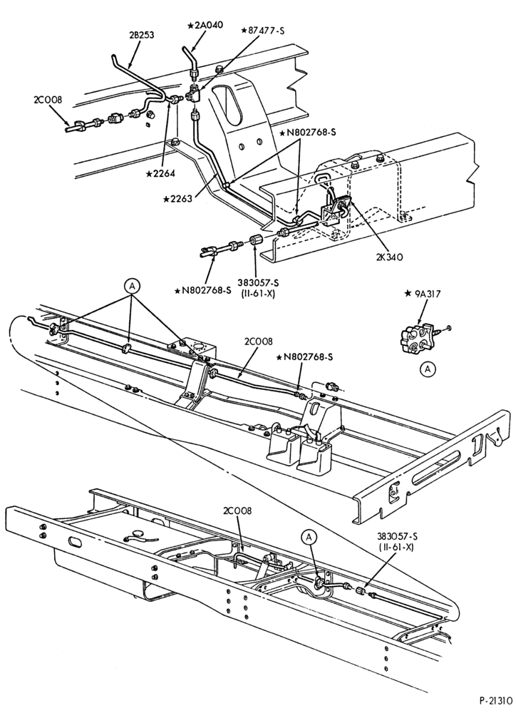 Схема BRAKES-(1989) - Page A-F53-Stripped Chassis