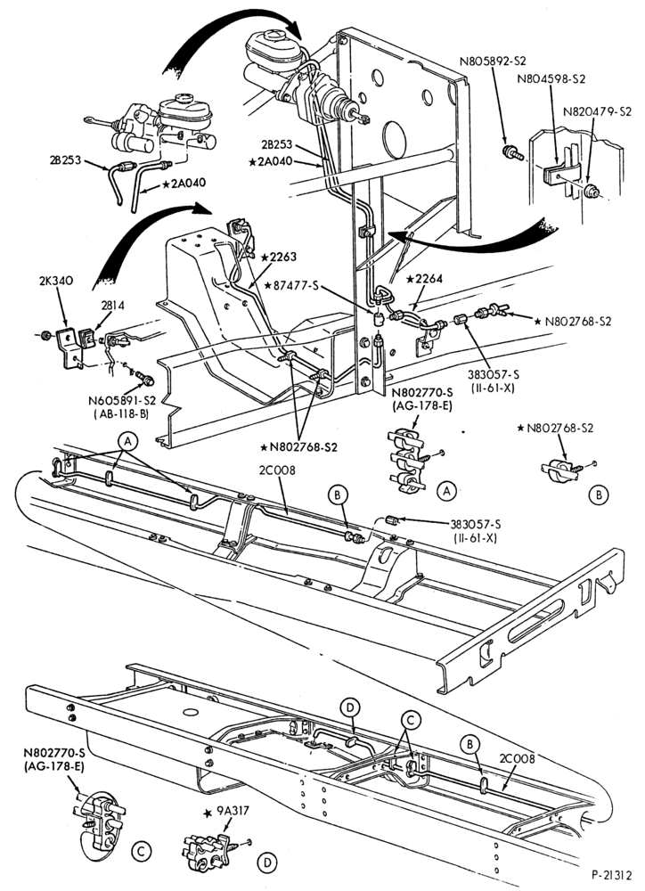 Схема BRAKES-(1989) - Page A-F59-Stripped Chassis