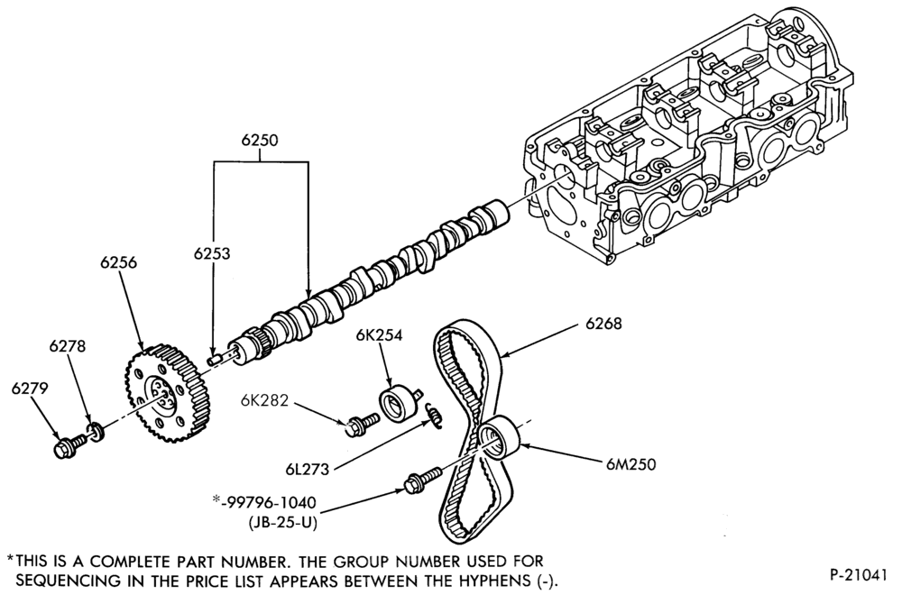 Схема 4 CYL. 2.2L (134 C.I.D.)-Camshaft and related parts
