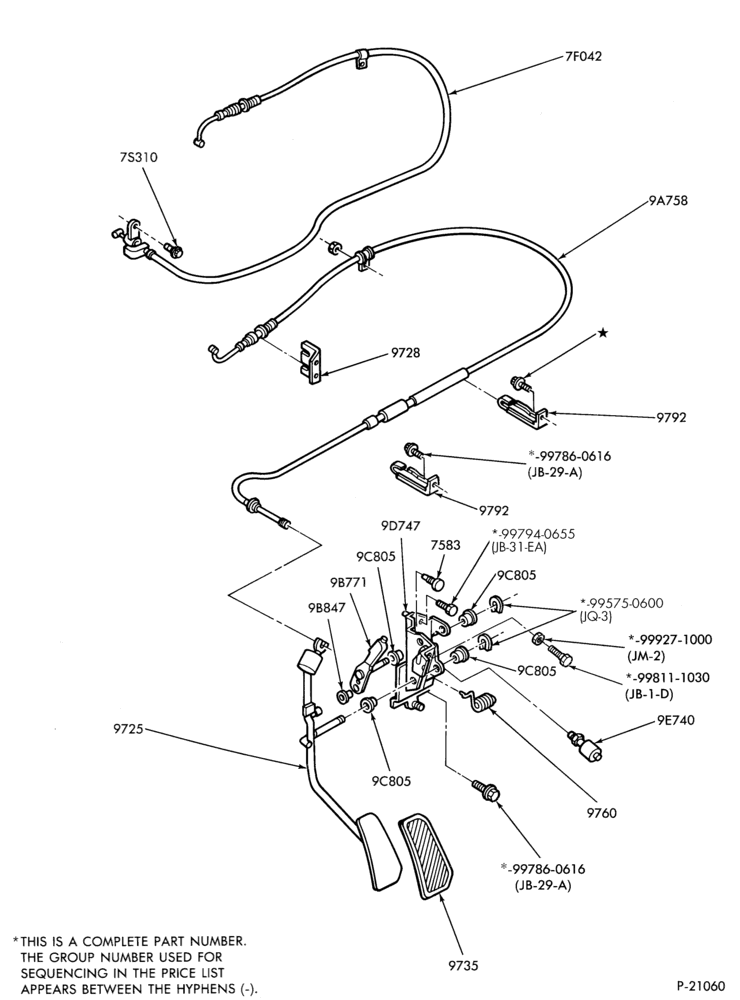 Схема 4 CYL. 2.2L (134 C.I.D.)-Accelerator linkage