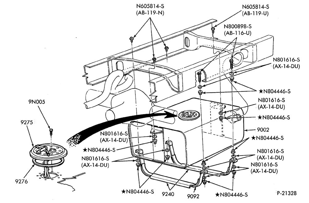 Схема 8 CYL. 7.3L (446 C.I.D.)-DIESEL-F59-Stripped Chassis-Tank