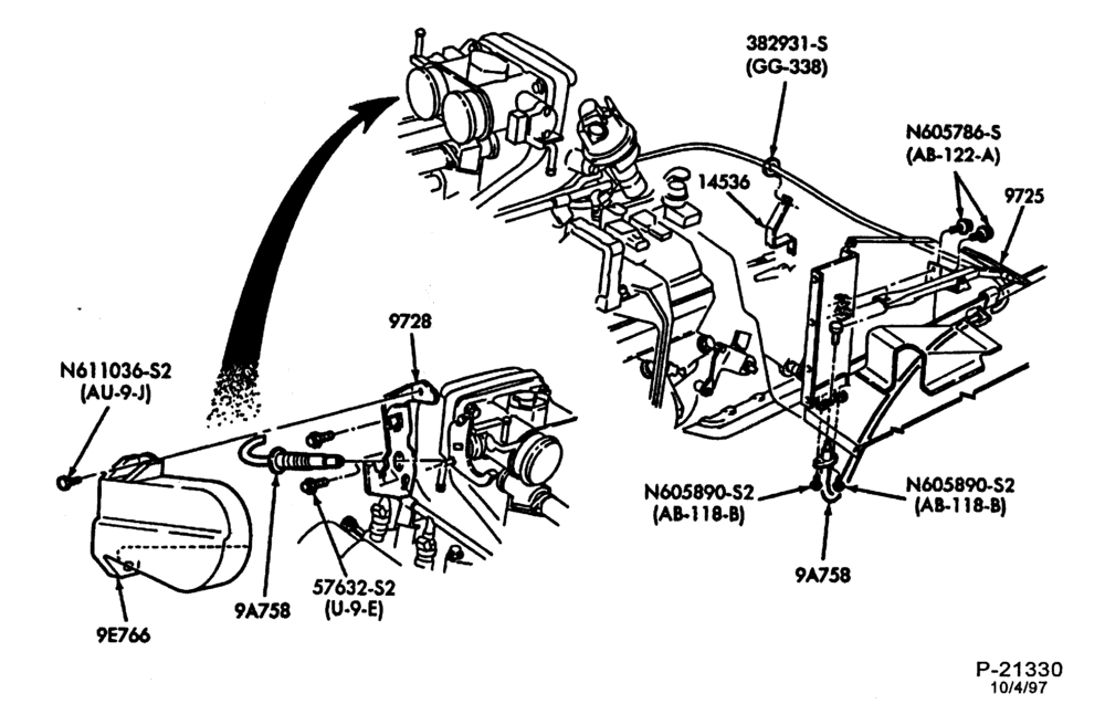 Схема 8 CYL. 7.5L (460 C.I.D.)-GAS-F53-Stripped Chassis