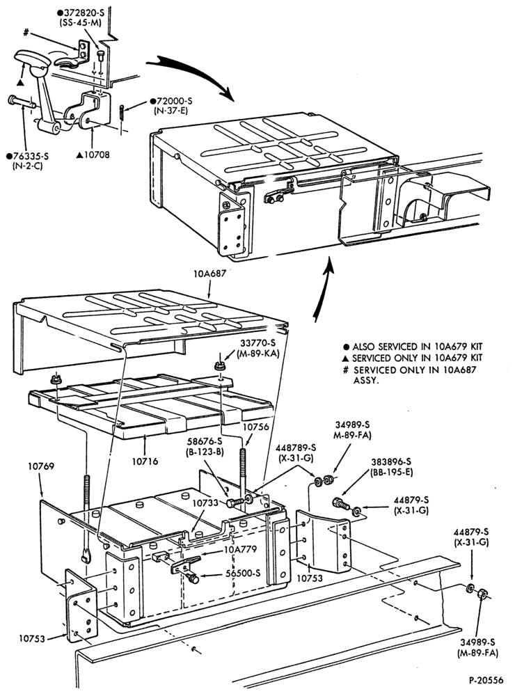 Схема BATTERY CARRIERS-F-FT900-6 cyl. 401 (6.6L) and 474 (7.8L) Diesel - 2 or 3 - 12 volt batteries - frame mounted