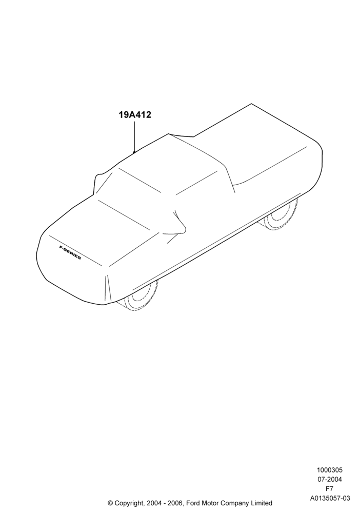 Схема Средства ухода, Accessory, Vehicle Cover; 19.07.2004–16.05.2005