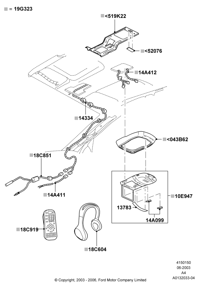 Схема Family Entertainment System, Accessories Installed; 25.08.2003–01.05.2006