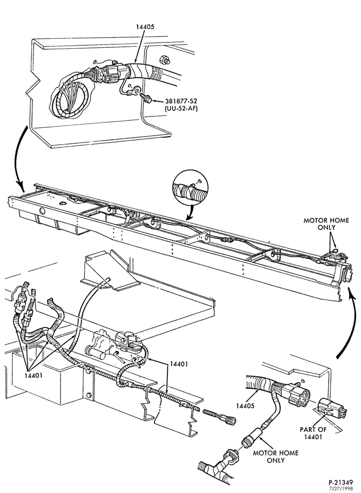 Схема ELECTRICAL SYSTEMS-446 (7.3L) - complete- Page C-F53-Stripped Chassis