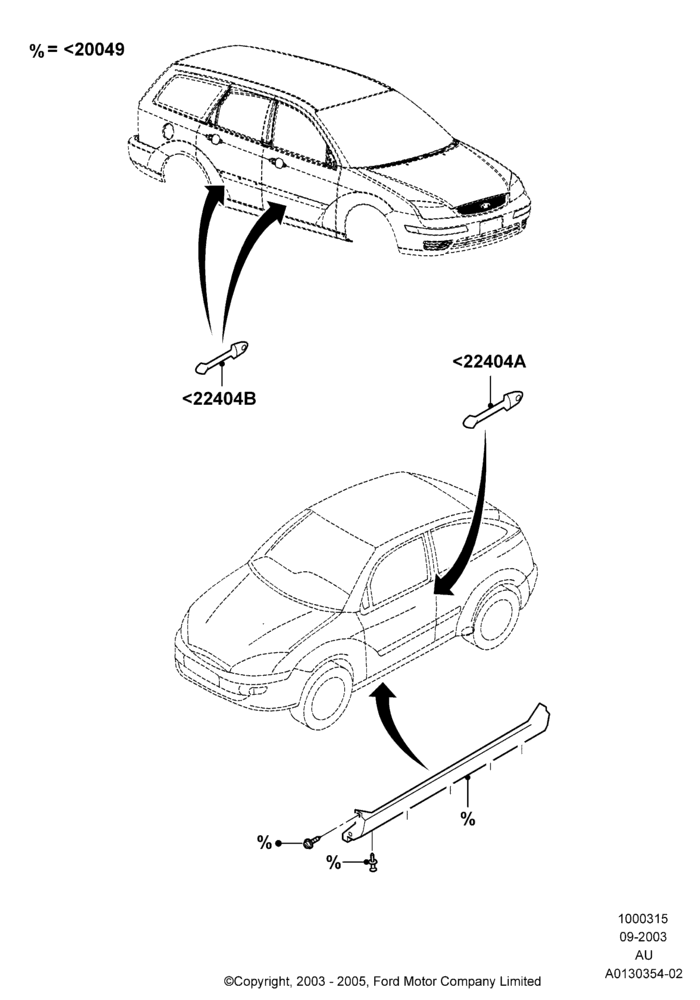 Схема Декор кузова — бок, Accessory, SVT Focus Style; 04.09.2003–18.07.2005