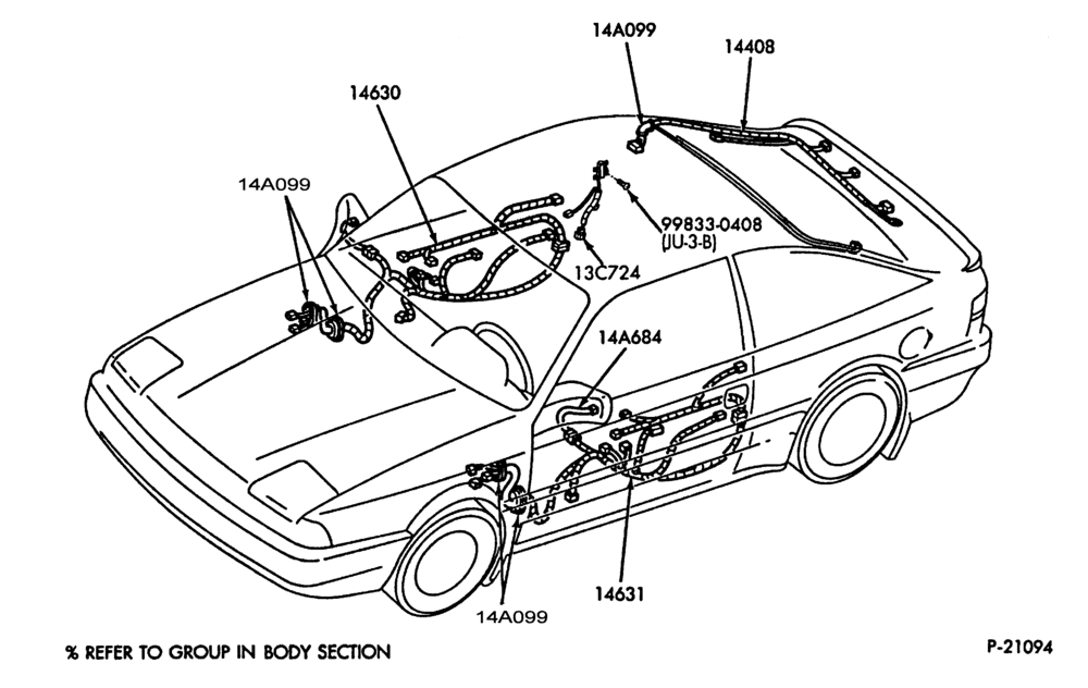 Схема ELECTRICAL SYSTEMS-Wiring system - door wiring - front & rear