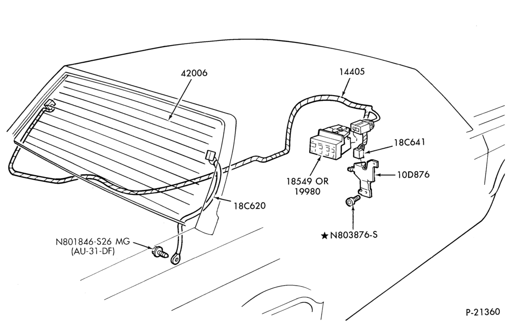 Схема AIR CONDITIONER-Heated back window
