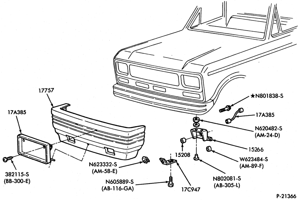 Схема BUMPERS-Front bumper parts - w/GT option-R