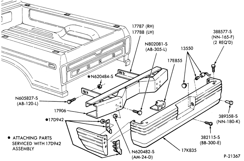 Схема BUMPERS-Rear bumper parts - w/GT option-R