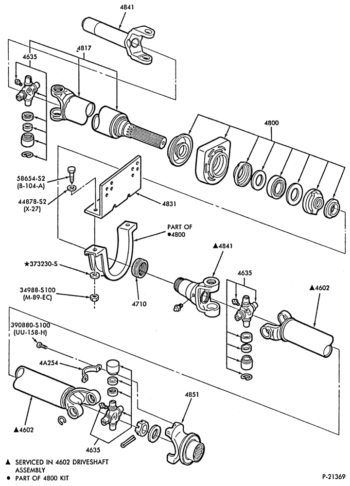 Схема DRIVESHAFT-DRIVESHAFT- w/158" and 178" W.B.-F53/59-