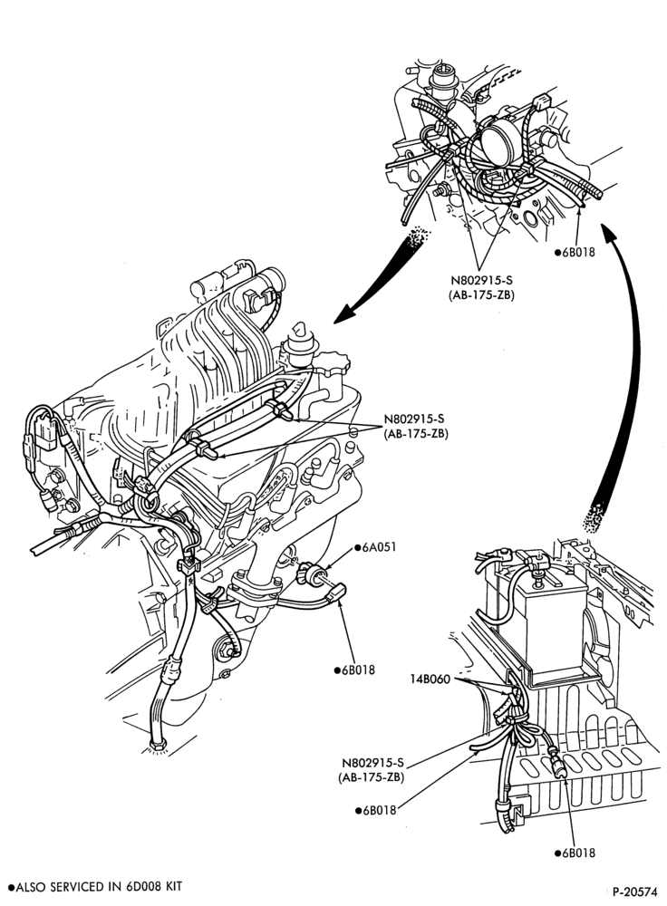 Схема 6 CYL. 3.0L (183 C.I.D.)-Engine block immersion heater