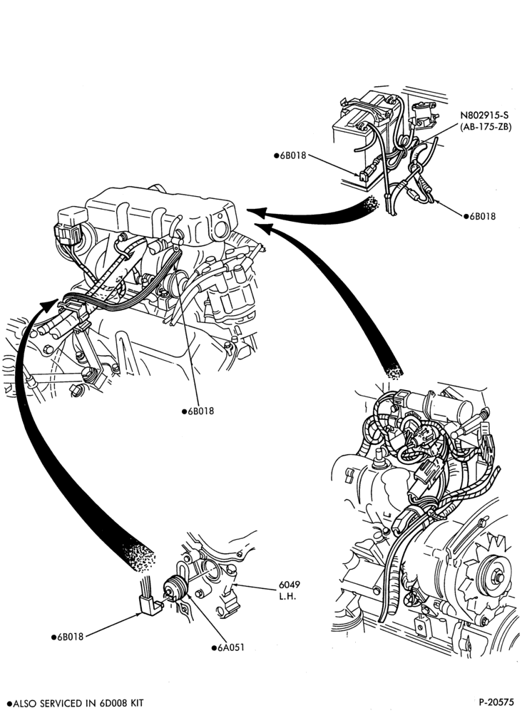 Схема 6 CYL. 2.9L 177 (C.I.D.)-Engine block immersion heater