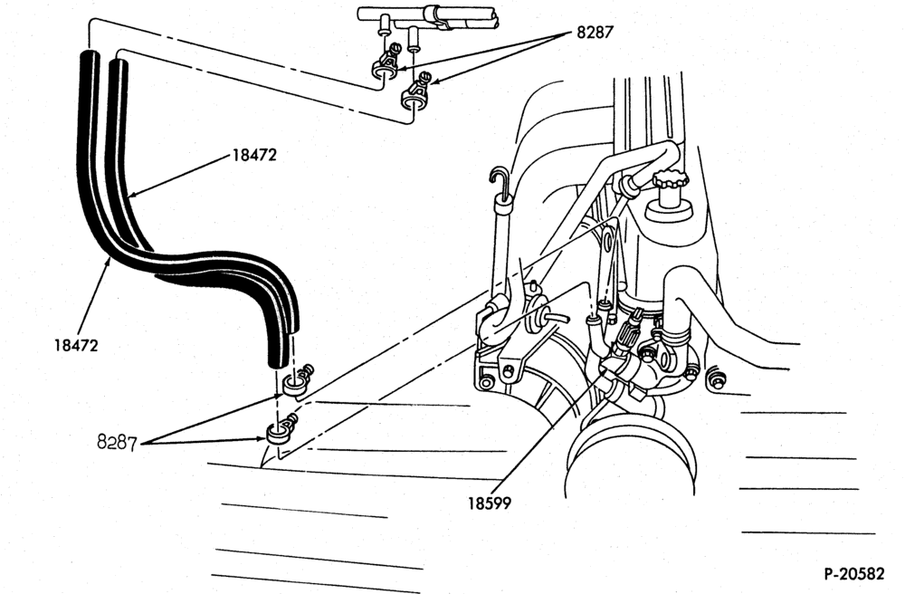 Схема HEATERS-Hoses-main-6 cyl. 300 (4.9L)-E150/350