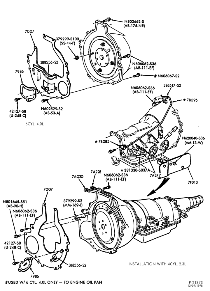 Схема A4LD TYPE TRANSMISSION-Transmission installation-A,B,R