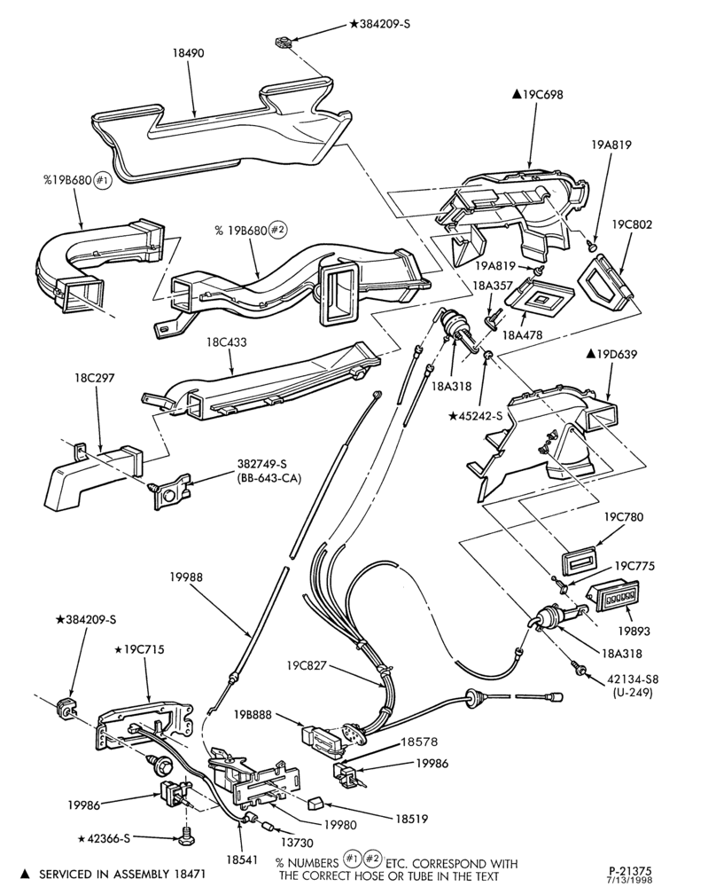 Схема AIR CONDITIONING-Bezels and Controls-main-All