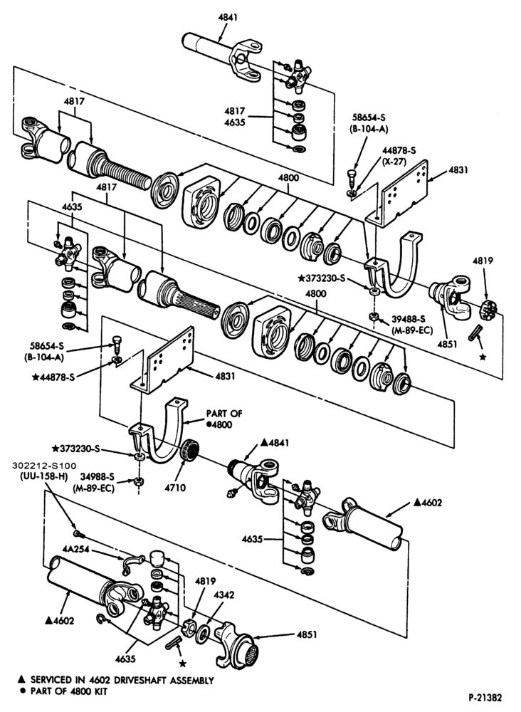 Схема DRIVESHAFT-DRIVESHAFT- with 208" W.B.-F53/59(Stripped Chassis)