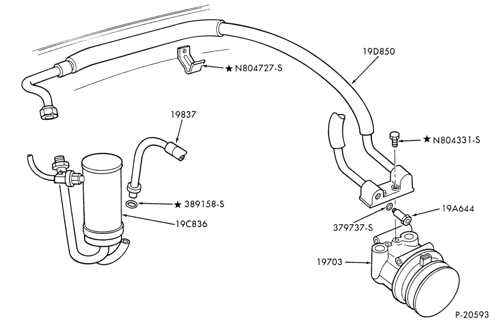 Схема AIR CONDITIONING-Engine Compartment-6 cyl. 300 (4.9L)-All