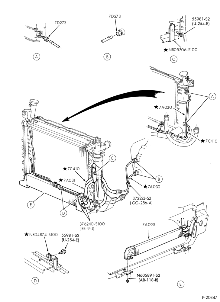 Схема AXOD TYPE - EXTERNAL PARTS--DC