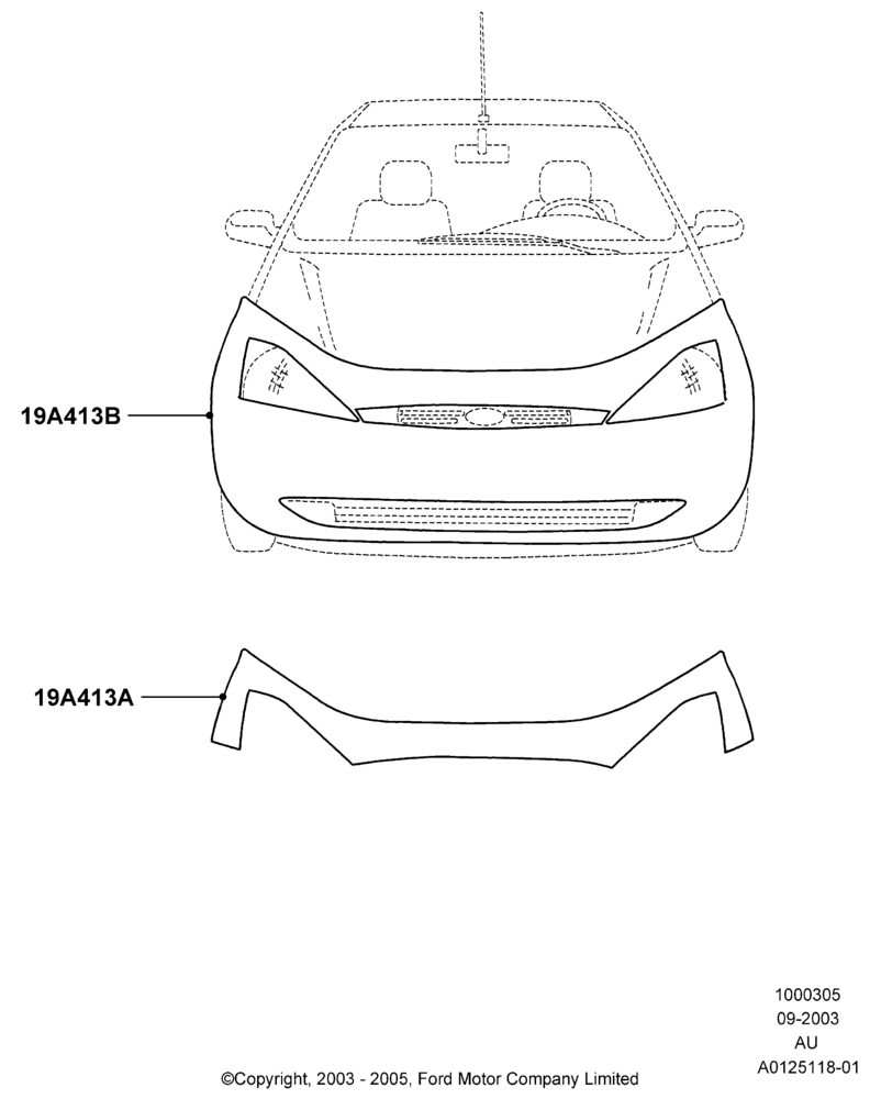 Схема Средства ухода, Accessory, Front Mask; 04.09.2003–05.04.2004