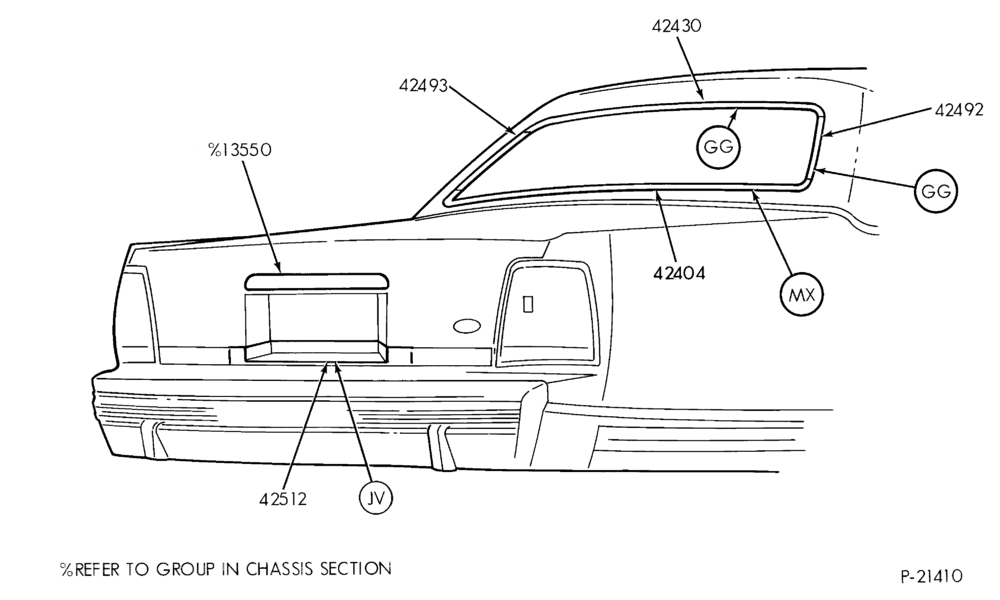 Схема BACK WINDOW - BODY TYPES 54