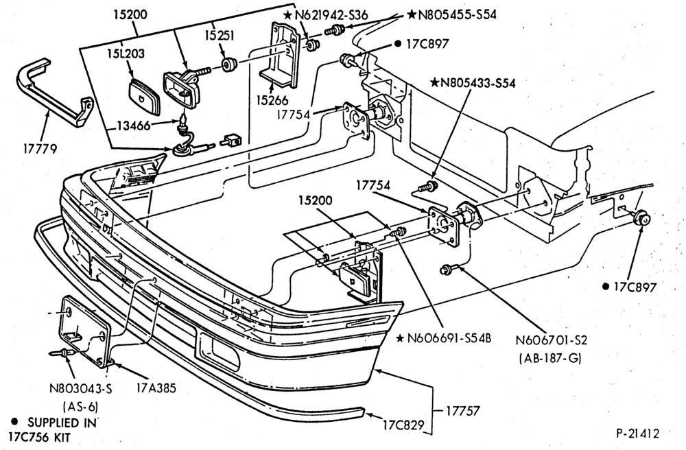 Схема LAMPS-Fog lamps and related parts