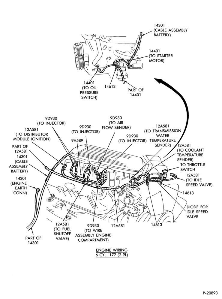 Схема ELECTRICAL SYSTEMS-Wiring system - Page- Engine