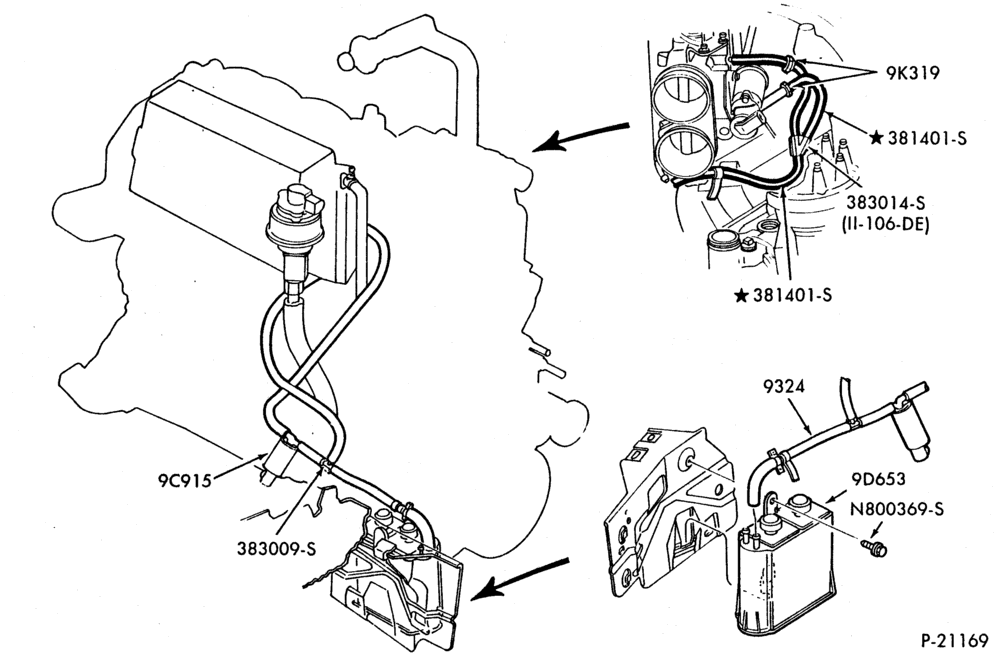 Схема 8 CYL. 5.8L (351 C.I.D.)-W-GAS-F250/350-over 8500# G.V.W.