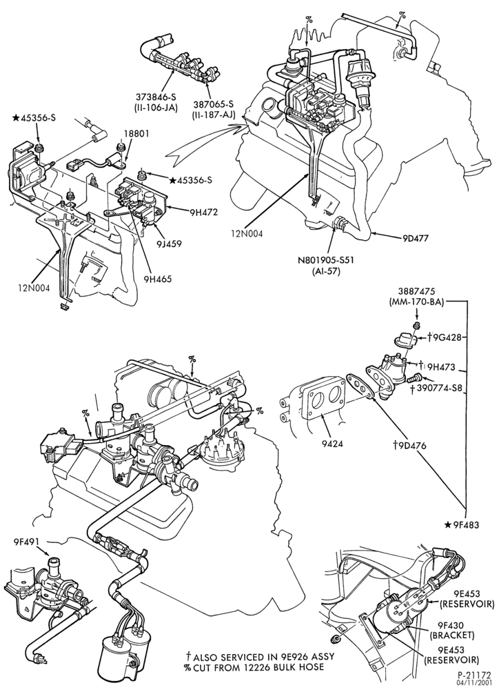 Схема 8 CYL. 7.5L (460 C.I.D.)-GAS-E250/350