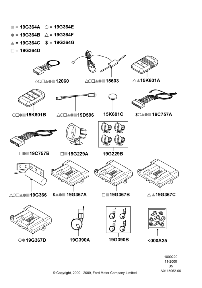 Схема Комплект дистанционного запуска, Power Code Systems; 13.11.2000–07.08.2006