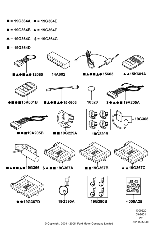 Схема Комплект дистанционного запуска, Power Code Systems; 05.09.2001–12.05.2004