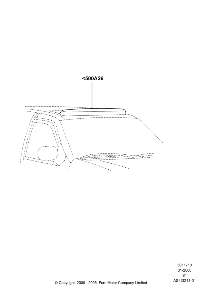 Схема Механизм люка и управление, (+)"CDN/USA", Accessory, With Deflector; 31.01.2000–30.06.2005
