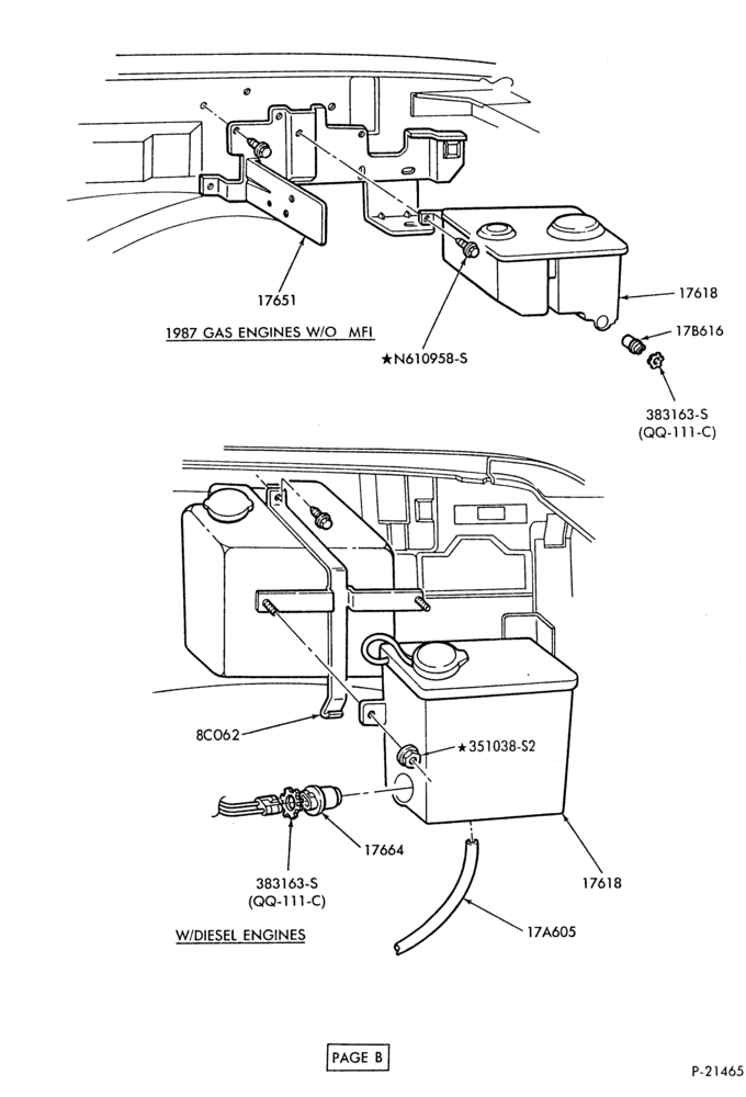 Схема WIPERS & WASHERS-Windshield wiper & washer parts - Page B-U150