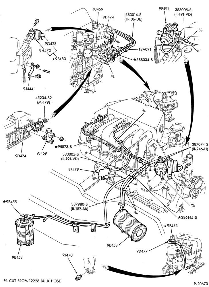 Схема 6 CYL. 4.9L (300 C.I.D.)-GAS-E250/350-E.F.I.-over 8500# G.V.W.